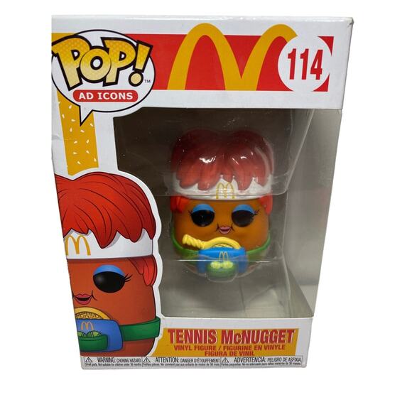 Funko Pop AD Mcdonald's Icons Tennis McNugget #114 Vinyl Figure In Box - Picture 1 of 5